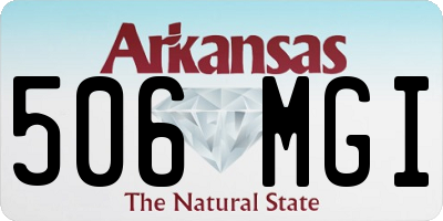 AR license plate 506MGI