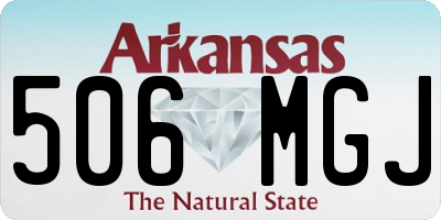 AR license plate 506MGJ