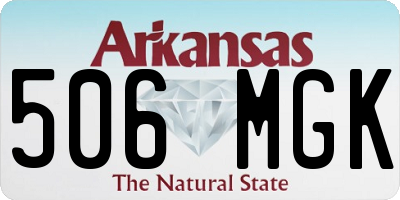 AR license plate 506MGK