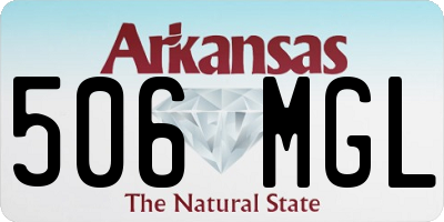 AR license plate 506MGL
