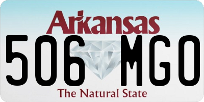 AR license plate 506MGO