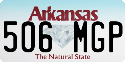 AR license plate 506MGP