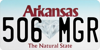 AR license plate 506MGR