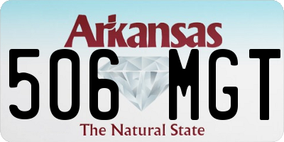 AR license plate 506MGT