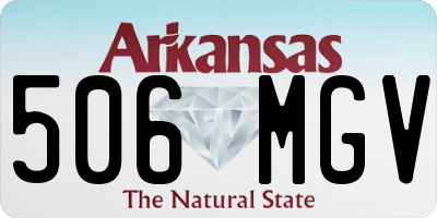 AR license plate 506MGV