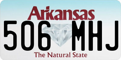 AR license plate 506MHJ