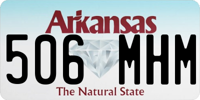 AR license plate 506MHM