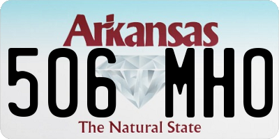 AR license plate 506MHO