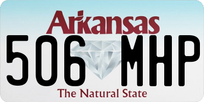 AR license plate 506MHP