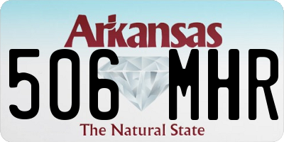 AR license plate 506MHR