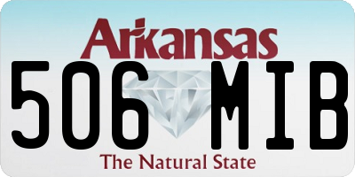AR license plate 506MIB