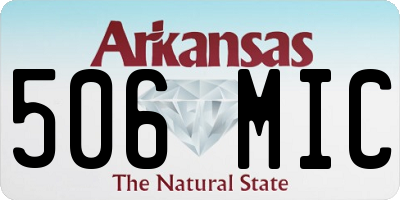 AR license plate 506MIC