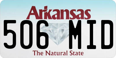 AR license plate 506MID