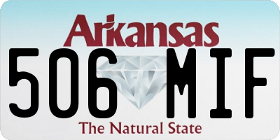 AR license plate 506MIF