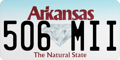 AR license plate 506MII