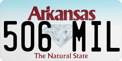 AR license plate 506MIL