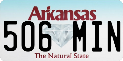 AR license plate 506MIN