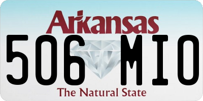 AR license plate 506MIO