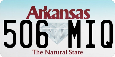 AR license plate 506MIQ