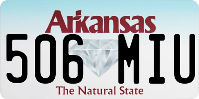 AR license plate 506MIU