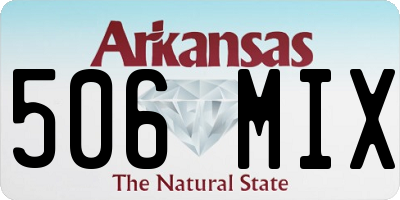 AR license plate 506MIX