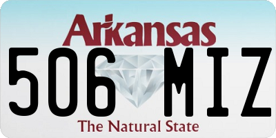 AR license plate 506MIZ