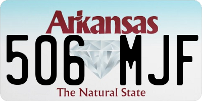 AR license plate 506MJF