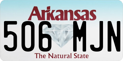 AR license plate 506MJN