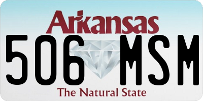 AR license plate 506MSM