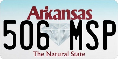 AR license plate 506MSP