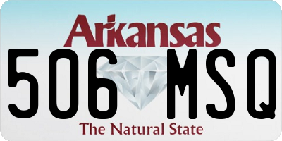 AR license plate 506MSQ