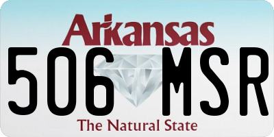 AR license plate 506MSR