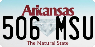 AR license plate 506MSU