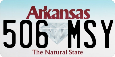 AR license plate 506MSY