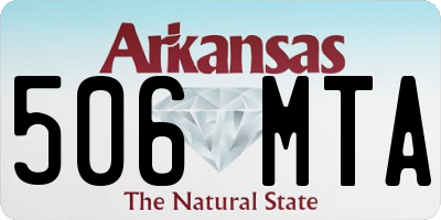 AR license plate 506MTA