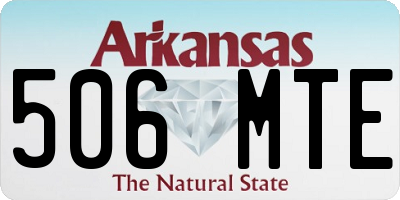 AR license plate 506MTE