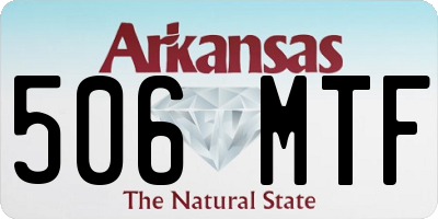 AR license plate 506MTF