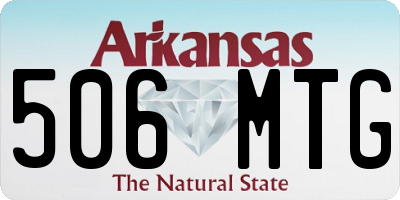 AR license plate 506MTG