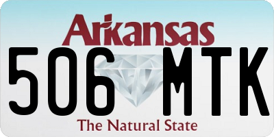 AR license plate 506MTK