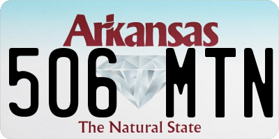 AR license plate 506MTN