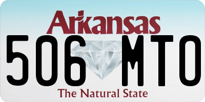 AR license plate 506MTO