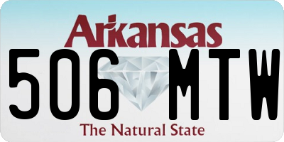 AR license plate 506MTW