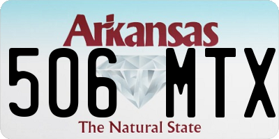 AR license plate 506MTX