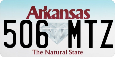 AR license plate 506MTZ