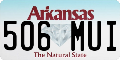 AR license plate 506MUI