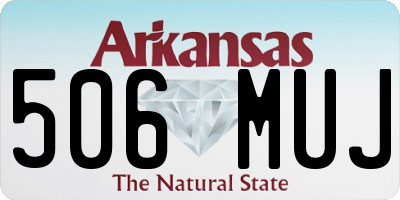 AR license plate 506MUJ