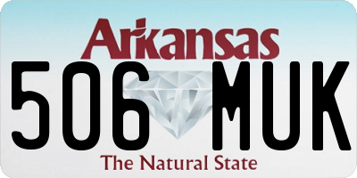 AR license plate 506MUK