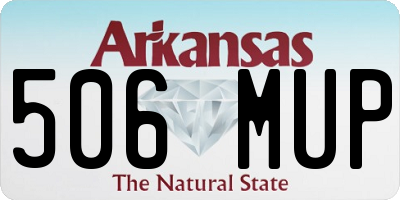 AR license plate 506MUP