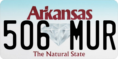 AR license plate 506MUR