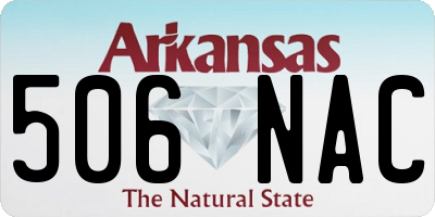 AR license plate 506NAC
